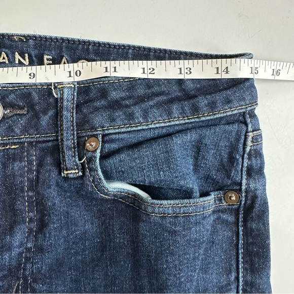 American Eagle Next Level Airflex Slim Straight Men’s Denim Jeans Dark 30 x 32 - Picture 3 of 9